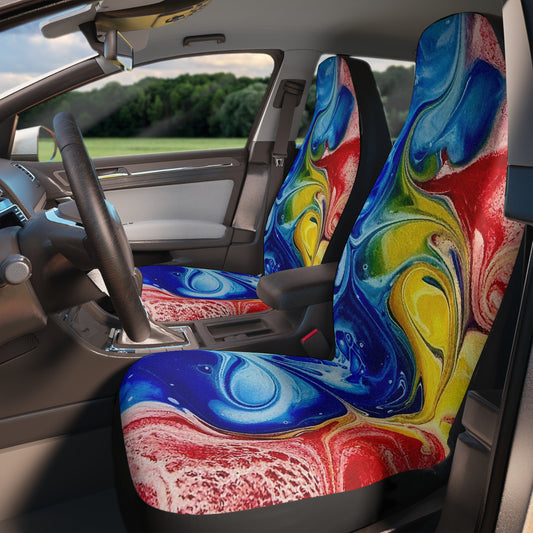 Abstract Car Seat Covers "Our take on the Newfoundland flag"