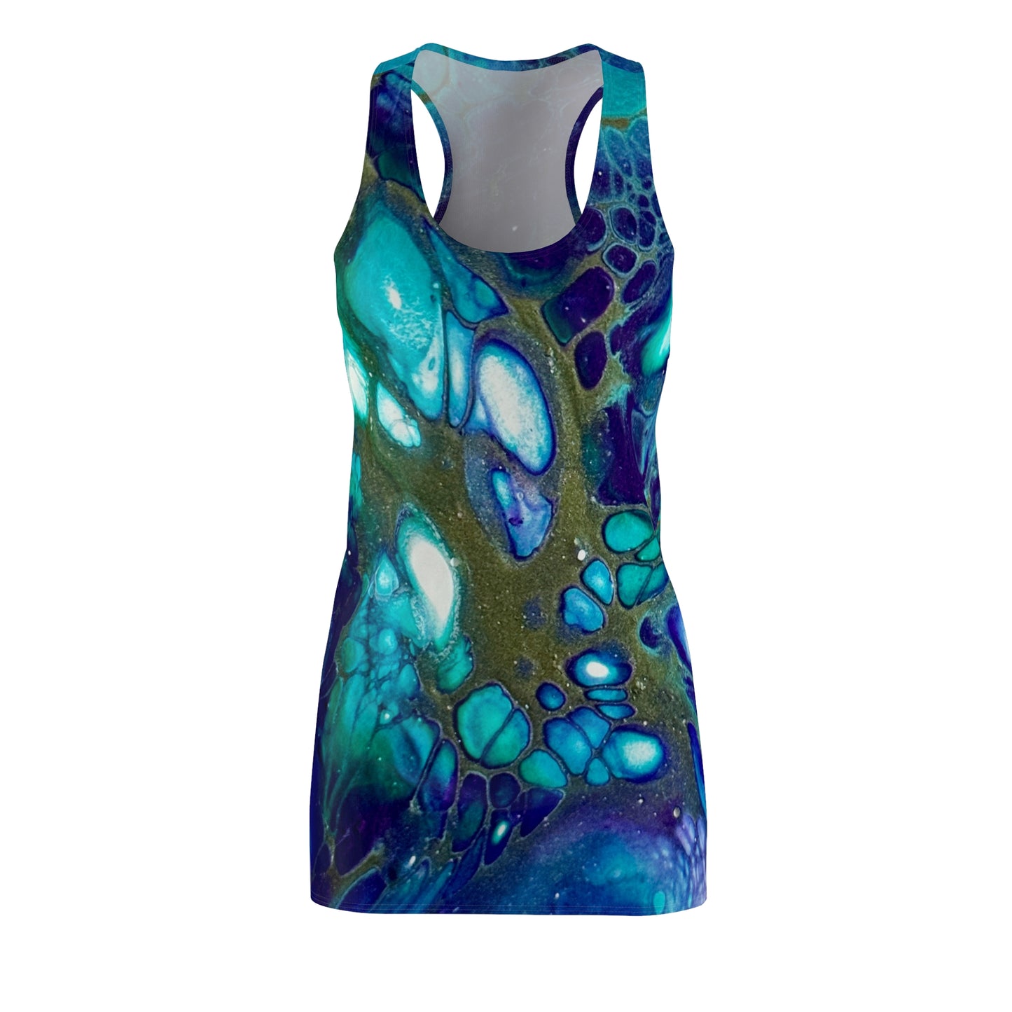 Vibrant Abstract Racerback Dress