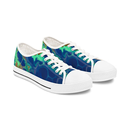 Stylish Women's Low Top Sneakers with Abstract Design, Casual Footwear, Everyday Sneakers