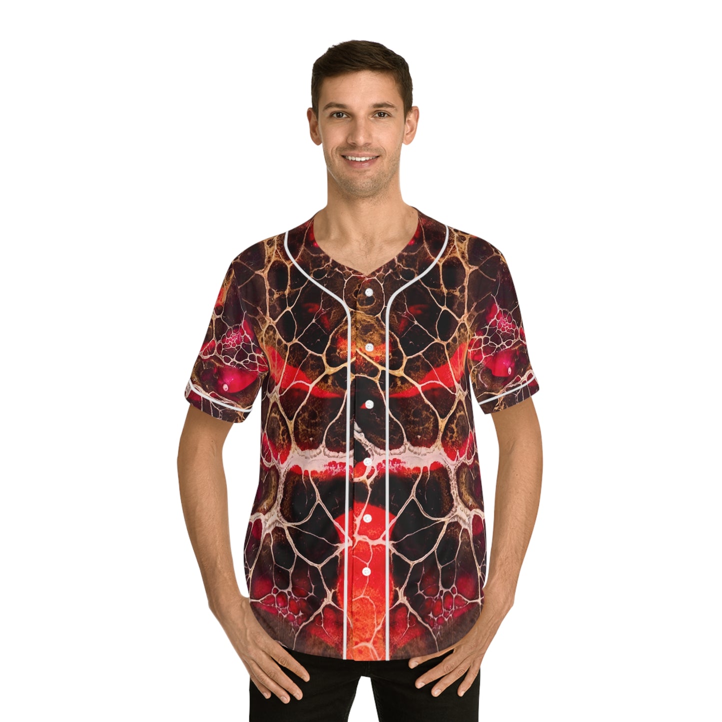 Bold Colorful Men's Baseball Jersey