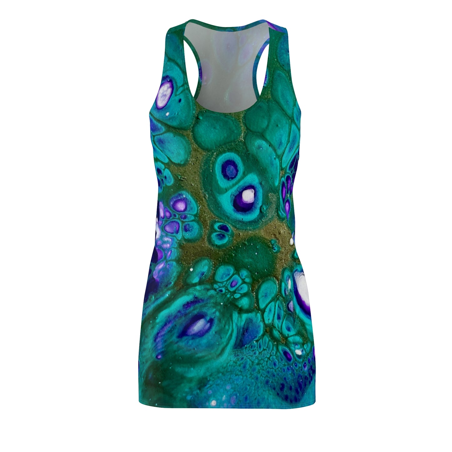 Vibrant Abstract Racerback Dress