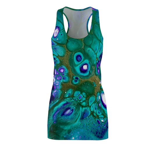 Vibrant Abstract Racerback Dress