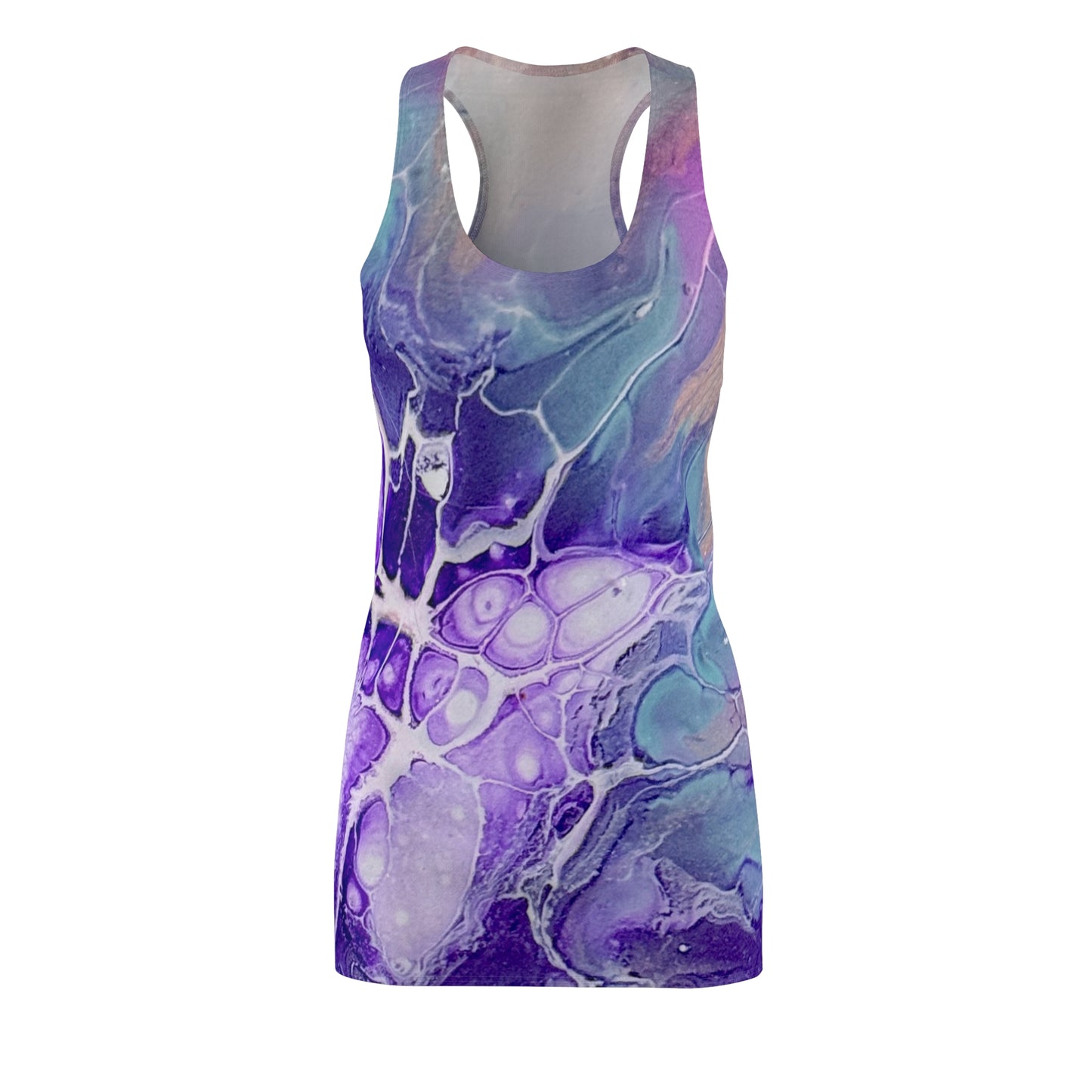 Vibrant Abstract Racerback Dress