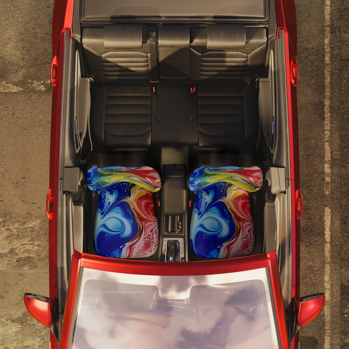 Abstract Car Seat Covers "Our take on the Newfoundland flag"