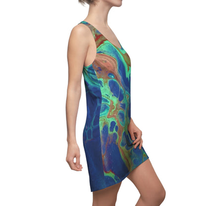 Vibrant Abstract Racerback Dress