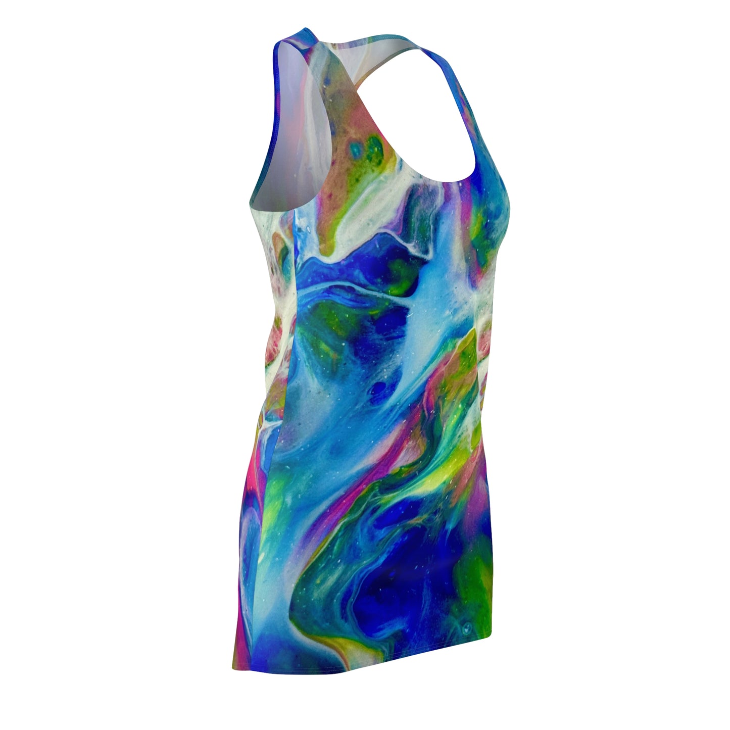 Vibrant Abstract Racerback Dress
