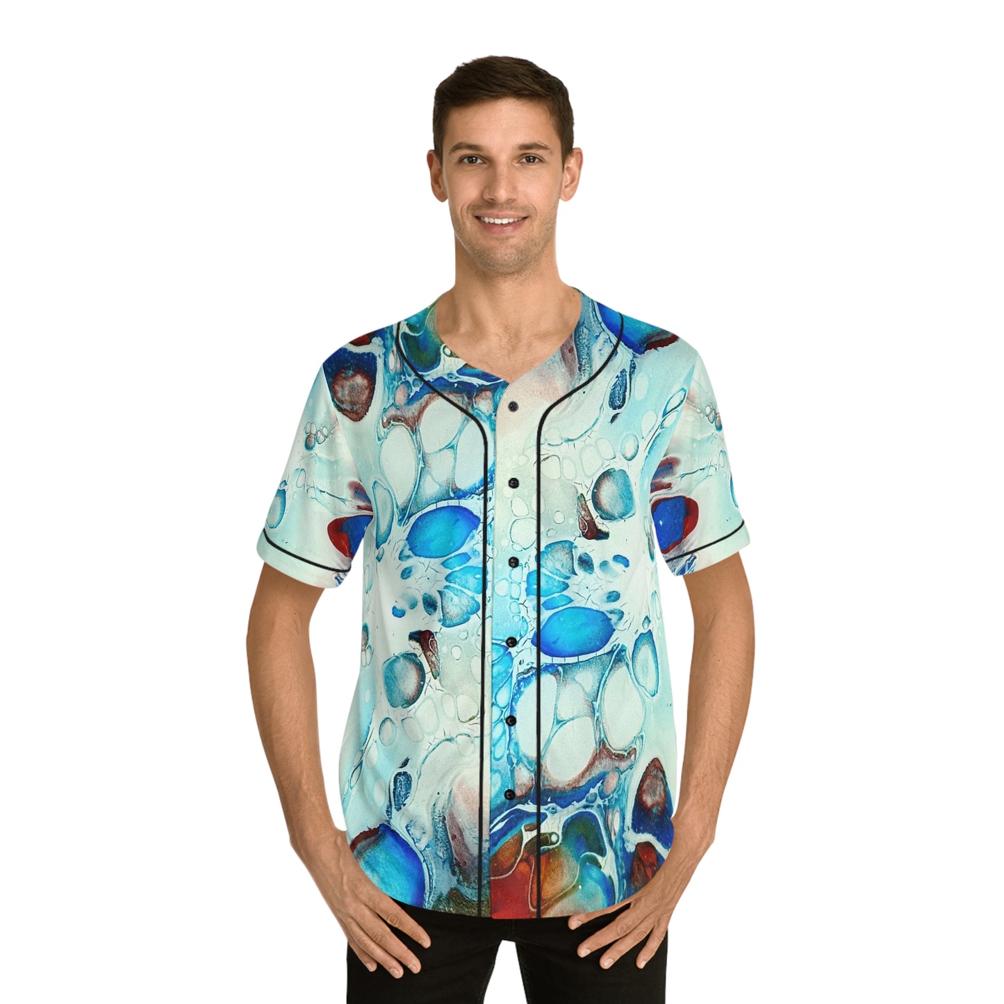 Bold Colorful Men's Baseball Jersey