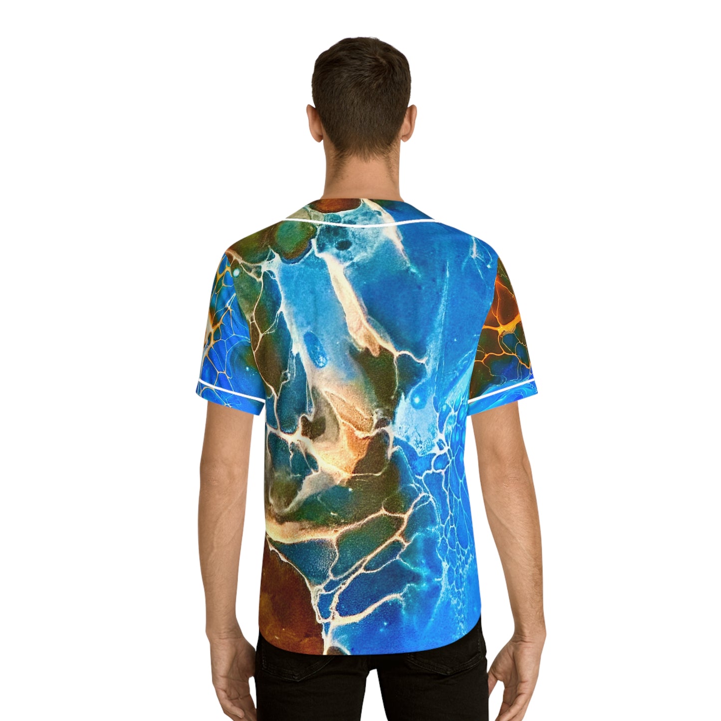 Bold Colorful Men's Baseball Jersey