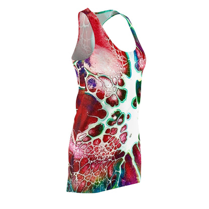 Vibrant Abstract Racerback Dress