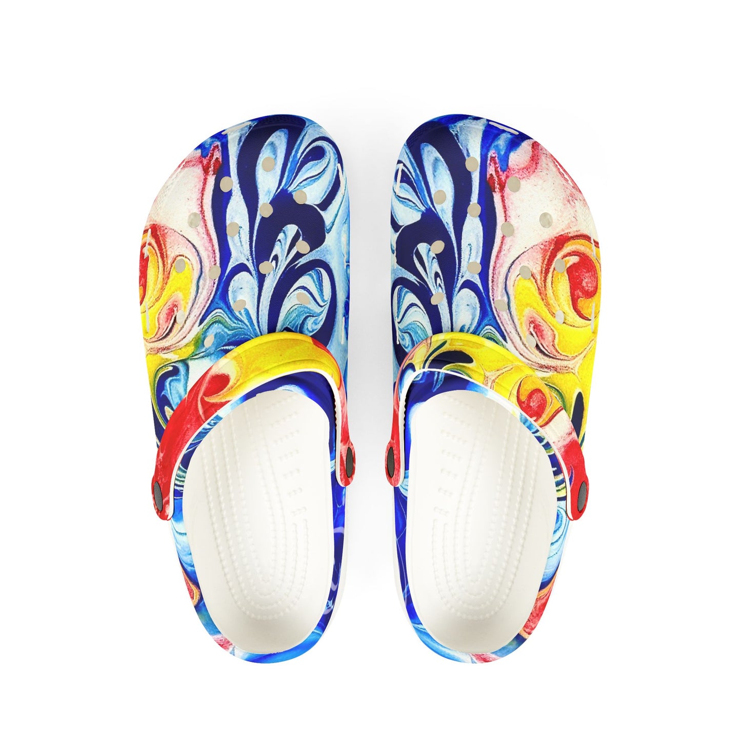 Colorful Comfort Clogs "Our take on the Newfoundland flag"