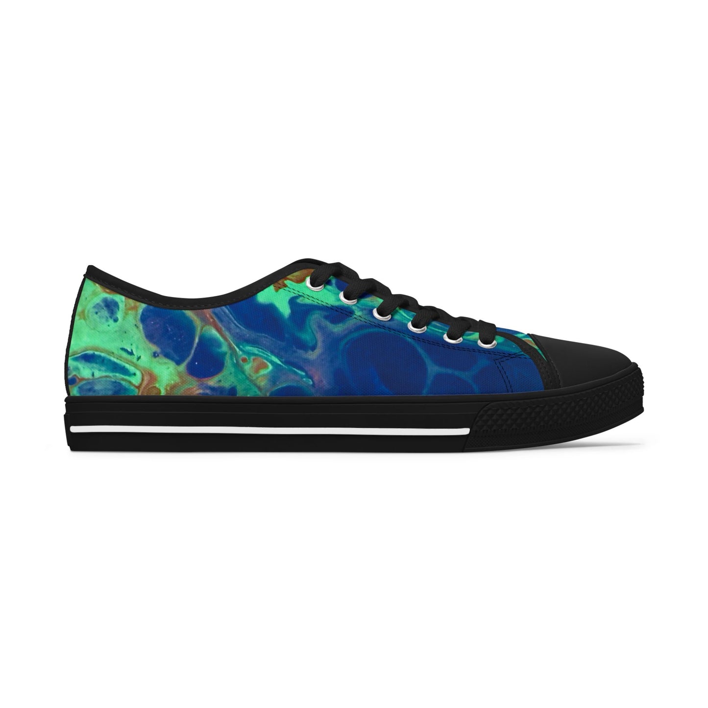 Stylish Women's Low Top Sneakers with Abstract Design, Casual Footwear, Everyday Sneakers