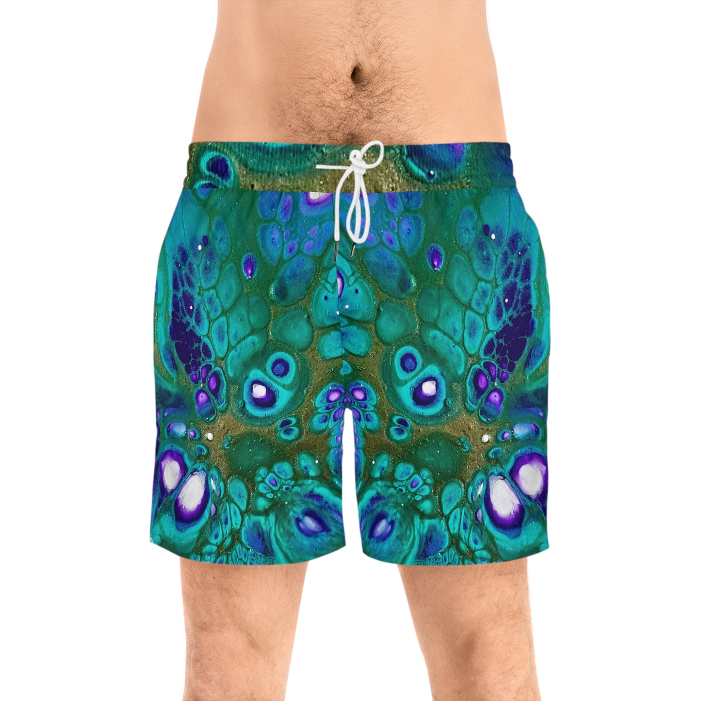Men's Vibrant Swim Shorts, Pool Wear, Swim Trunks