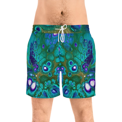 Men's Vibrant Swim Shorts, Pool Wear, Swim Trunks