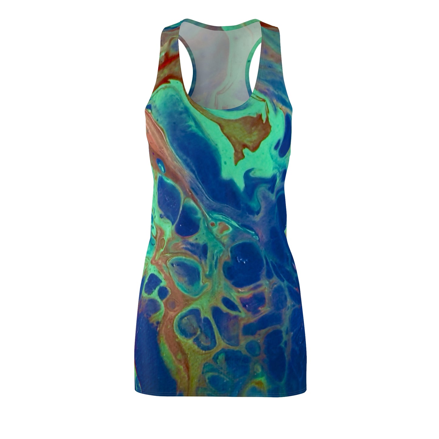 Vibrant Abstract Racerback Dress