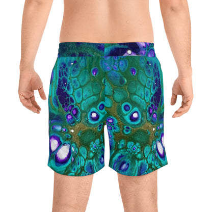 Men's Vibrant Swim Shorts, Pool Wear, Swim Trunks