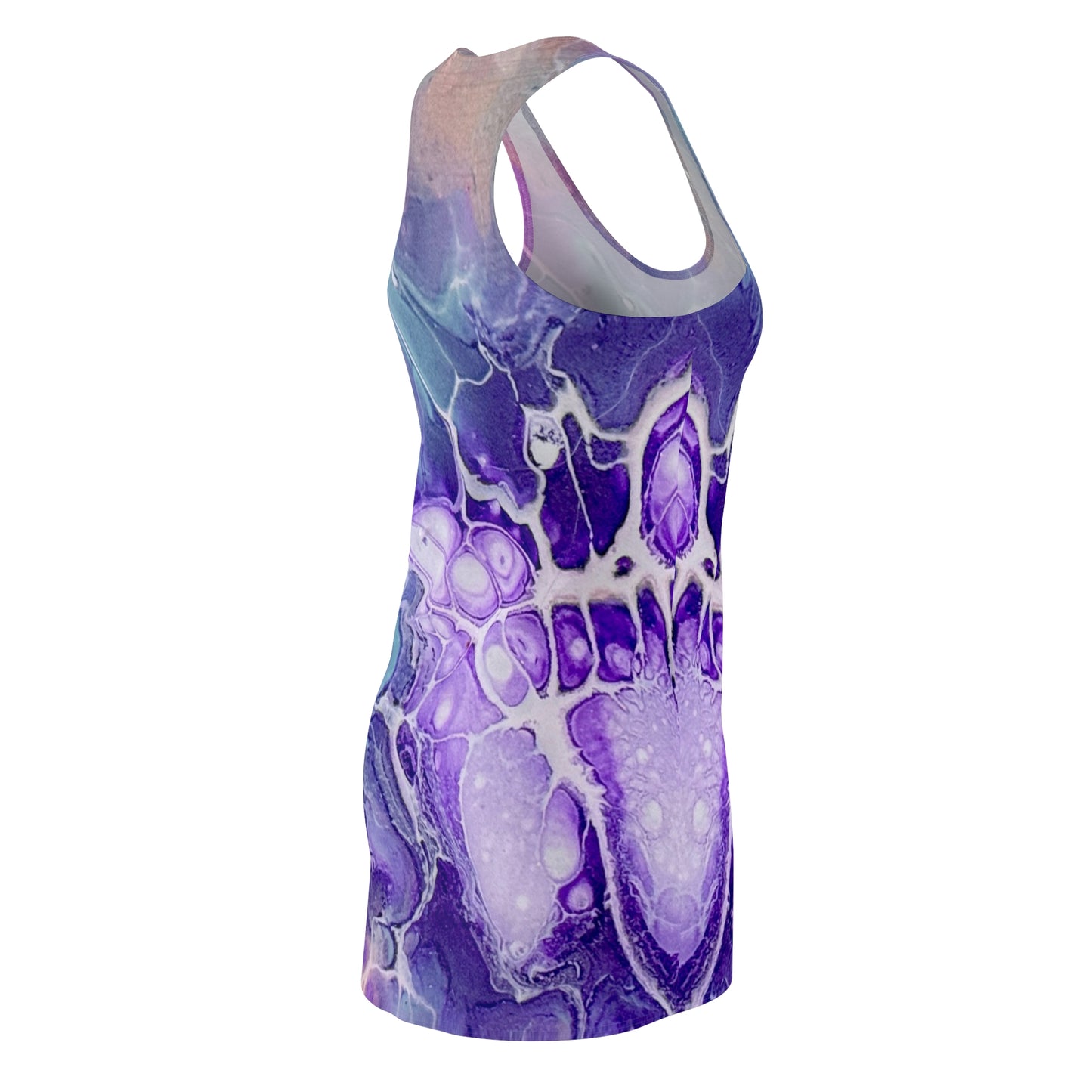 Vibrant Abstract Racerback Dress