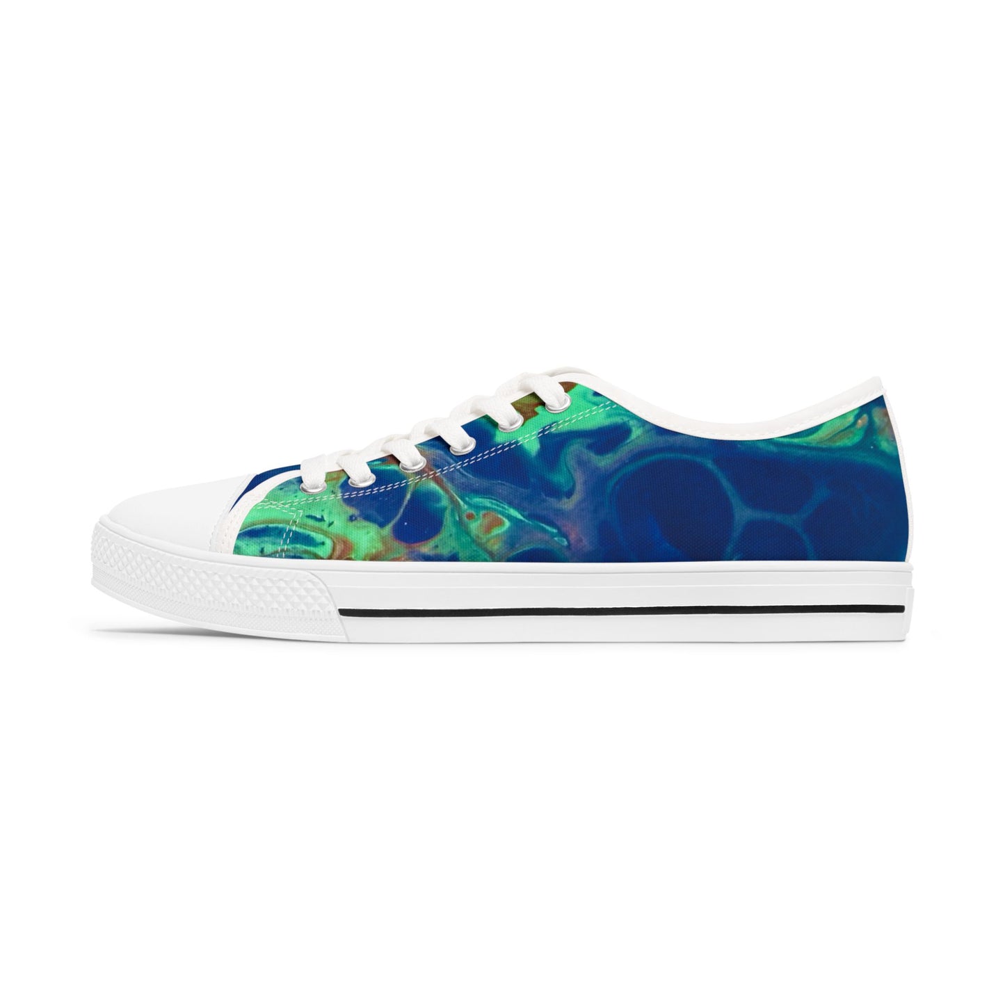 Stylish Women's Low Top Sneakers with Abstract Design, Casual Footwear, Everyday Sneakers